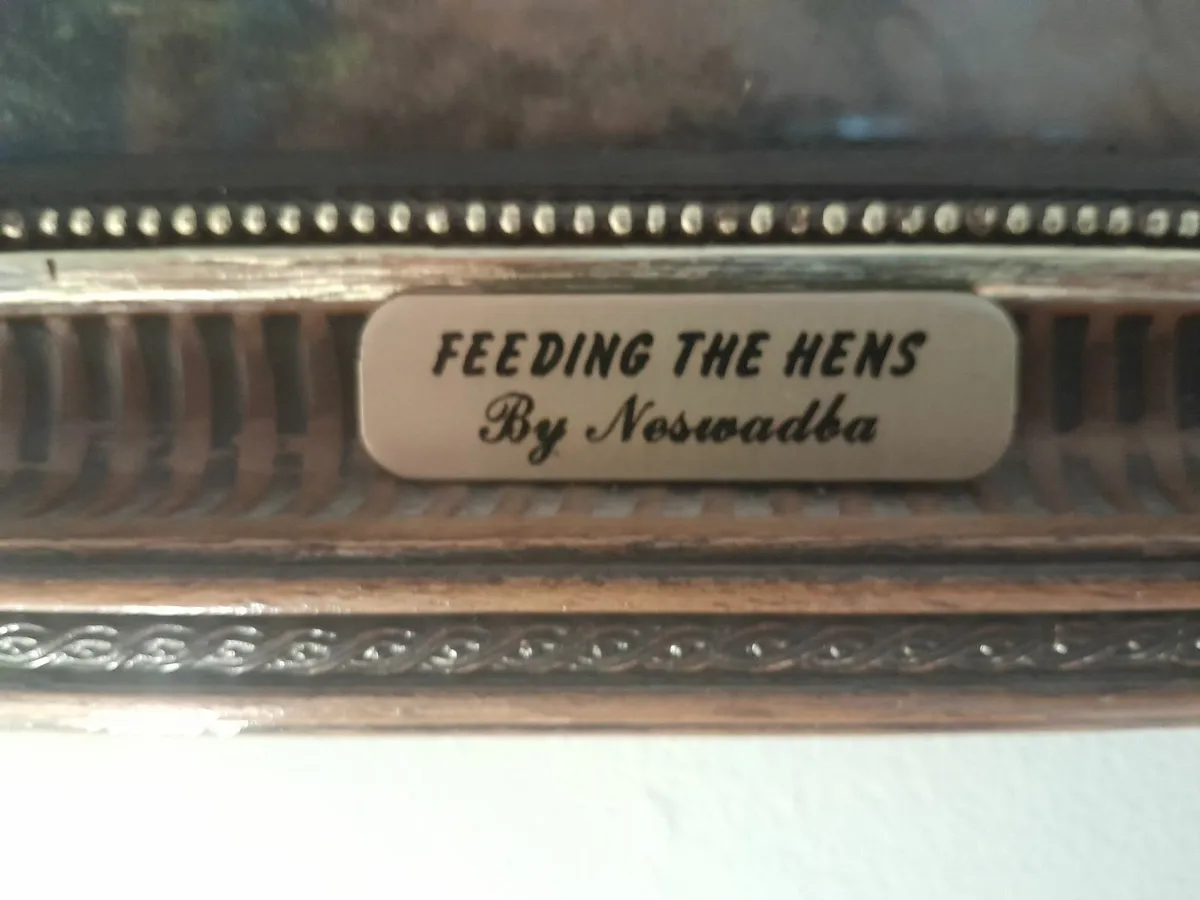 Feeding The Hens - Gerhard Neswadba Framed Print - Image 2