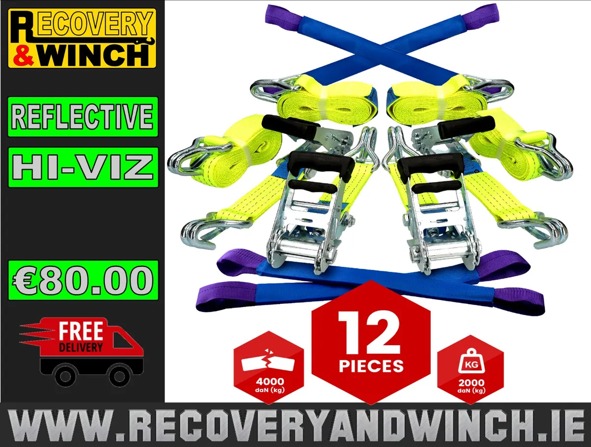 TRANSPORTER WHEEL STRAPS-HiVis REFLECTIVE X4 - Image 1
