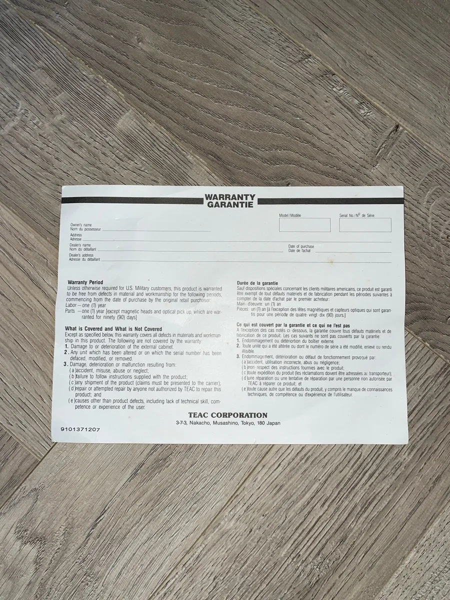 Tascam Portastudio 414 (Original Box + Manuals) - Image 4