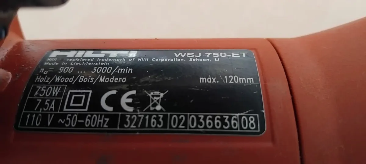 Hilti WSJ-750 ET Variable Speed Jigsaw 110v - Image 4