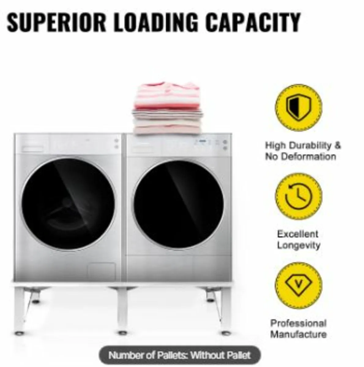 Laundry Pedestal 48.8 x 21.6 Inch Width Universal - Image 3