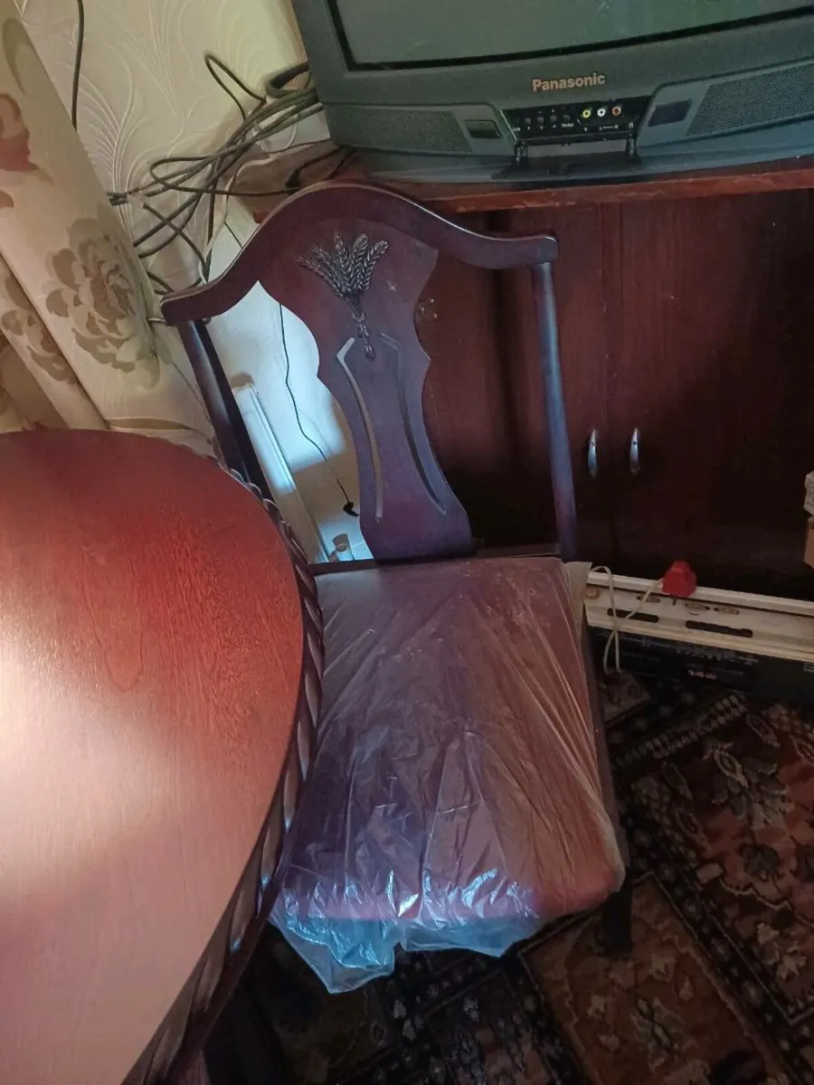 Extendable Tabe & 6 chairs (2 carvers) - Image 4