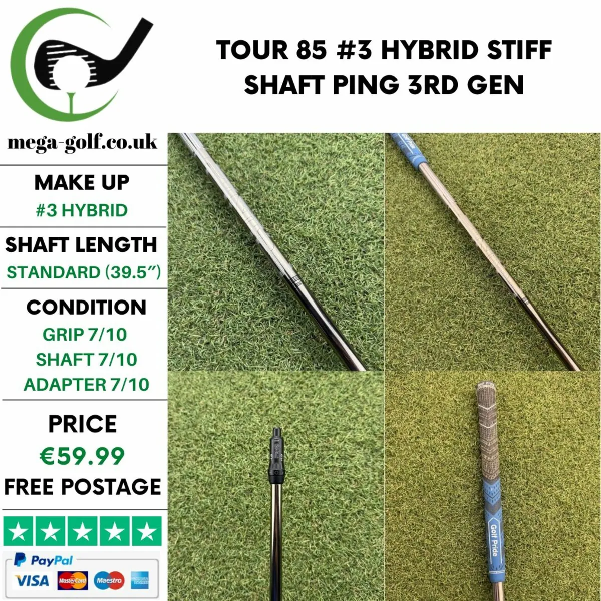 TOUR 85 #3 HYBRID STIFF SHAFT / PING 3RD GEN - Image 1