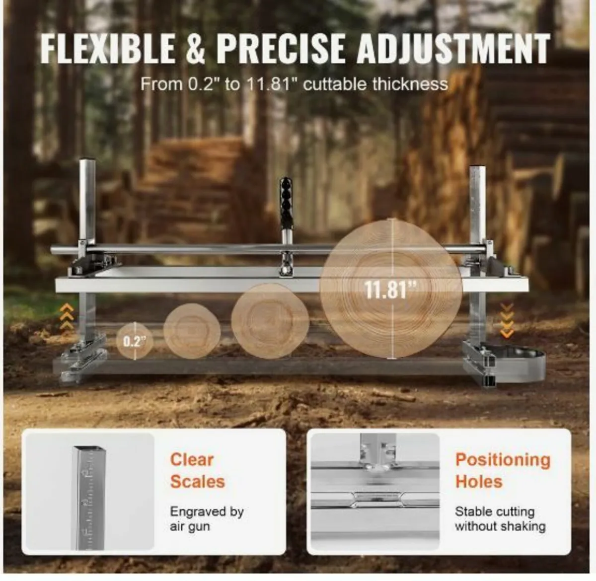 Portable Sawmill 14"-36" Guide Bar - Image 4