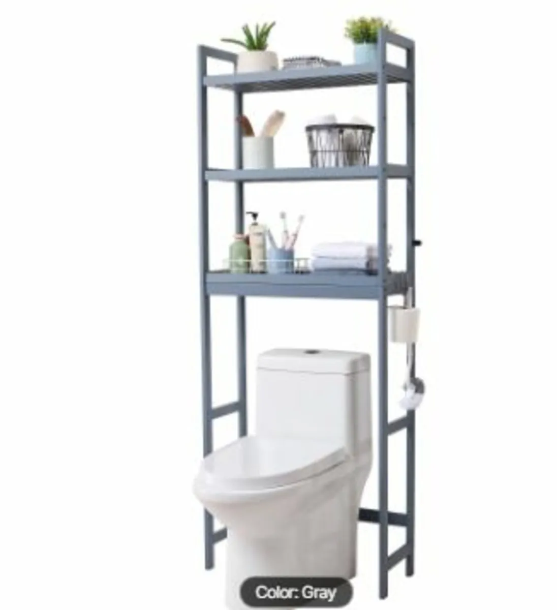 Over the Toilet Storage 3-Tier Bathroom Shelf Rack - Image 1