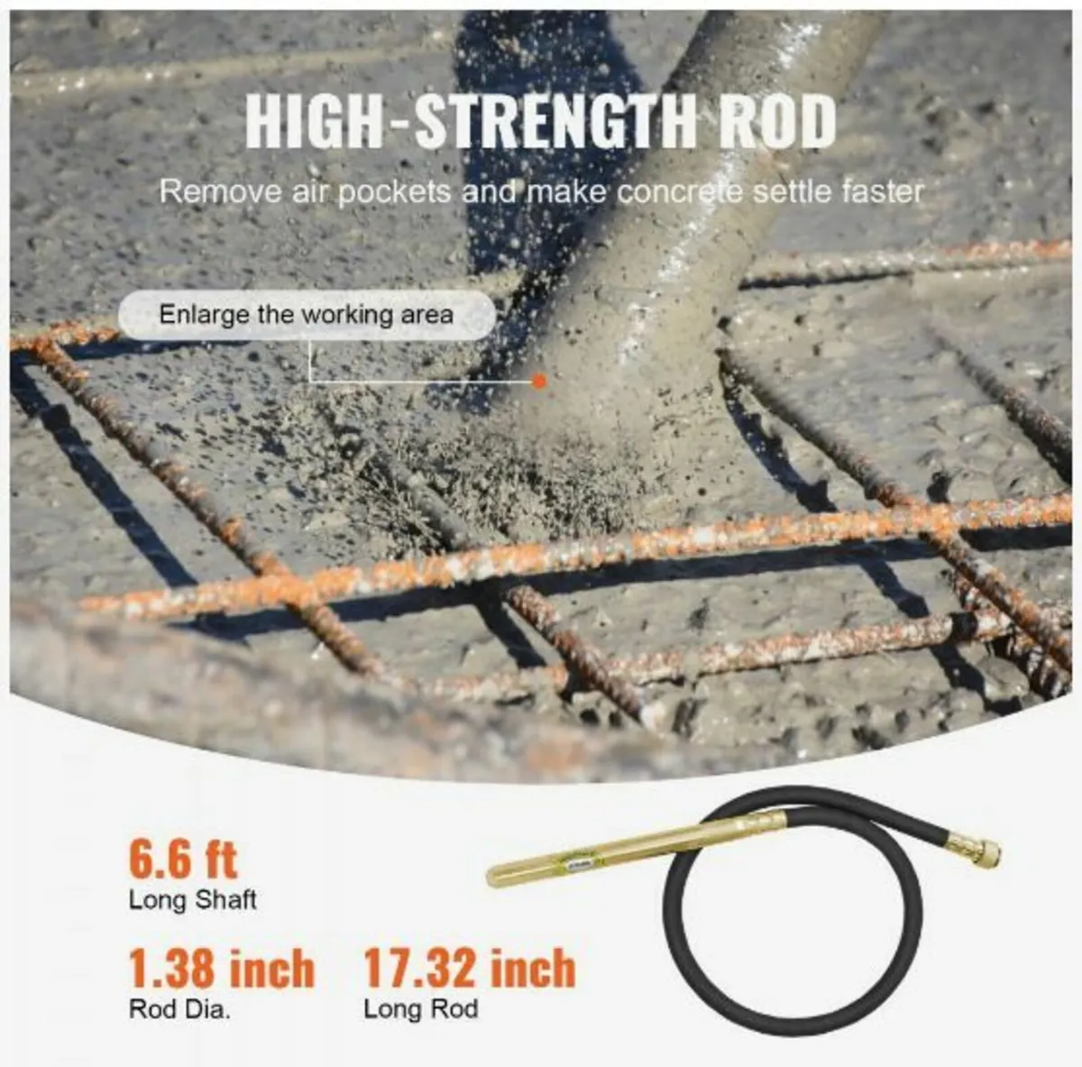 Handheld Electric Concrete Vibrator 960W - Image 3
