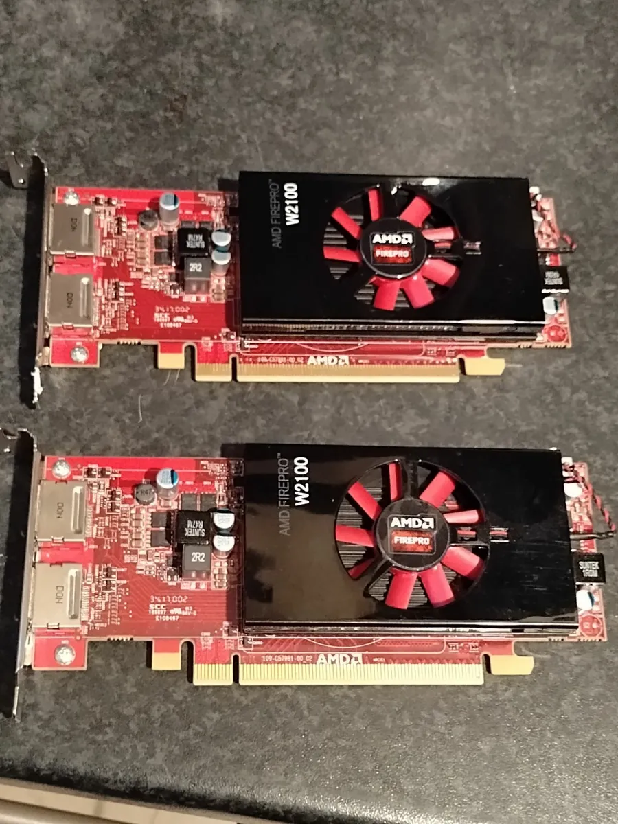 2 x faulty AMD graphics cards for parts or repair - Image 1