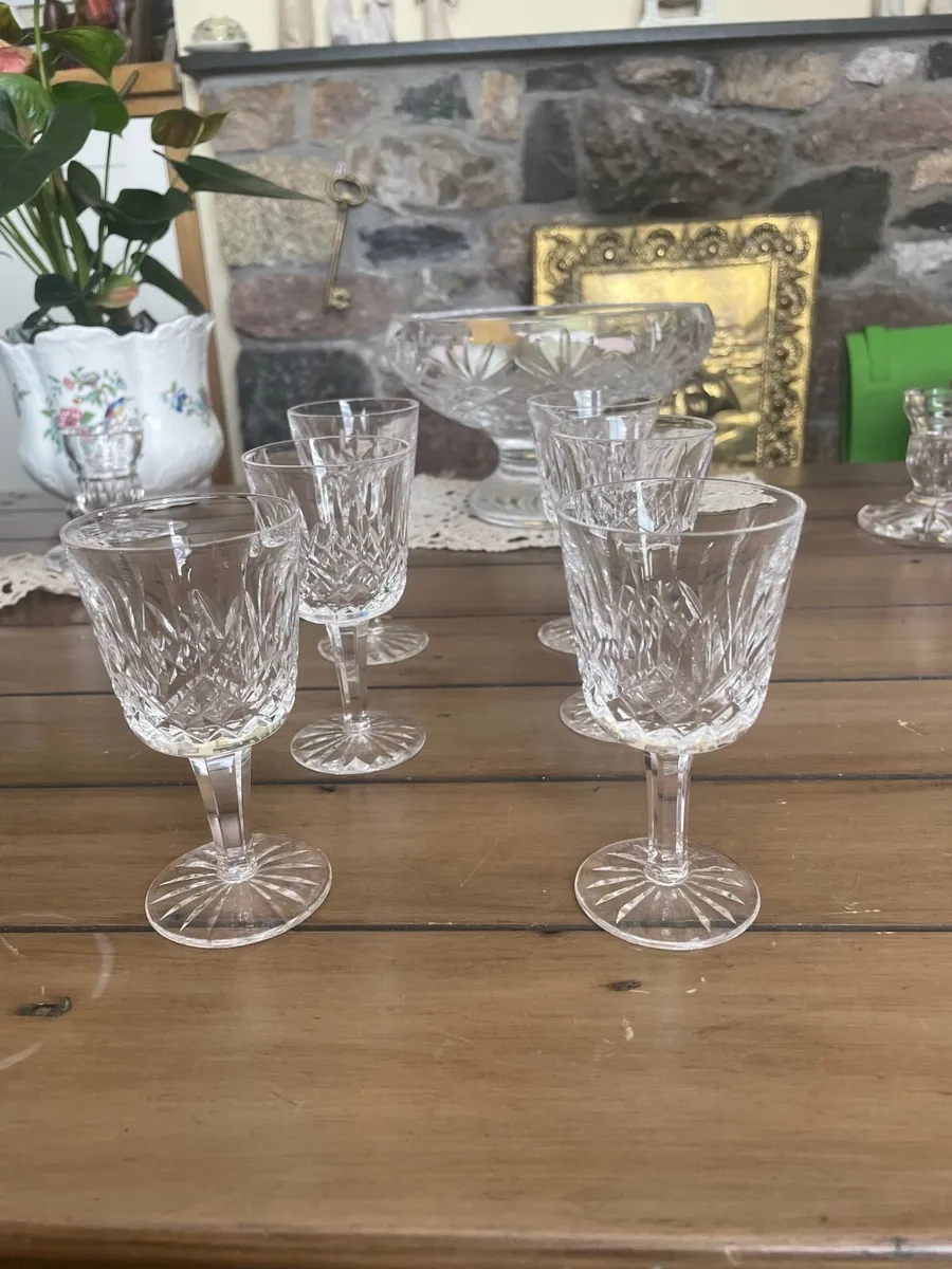 6 WATERFORD CRYSTAL  LIQUEUR GLASSES