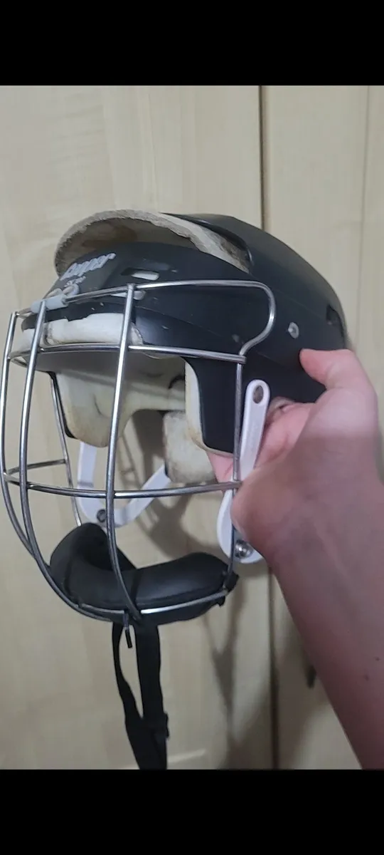 White/Black Cooper Helmet With Mycro Straps - Image 2