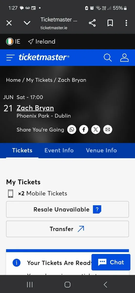 X2 Zack Bryan Tickets - Saterday, Standing - Image 2