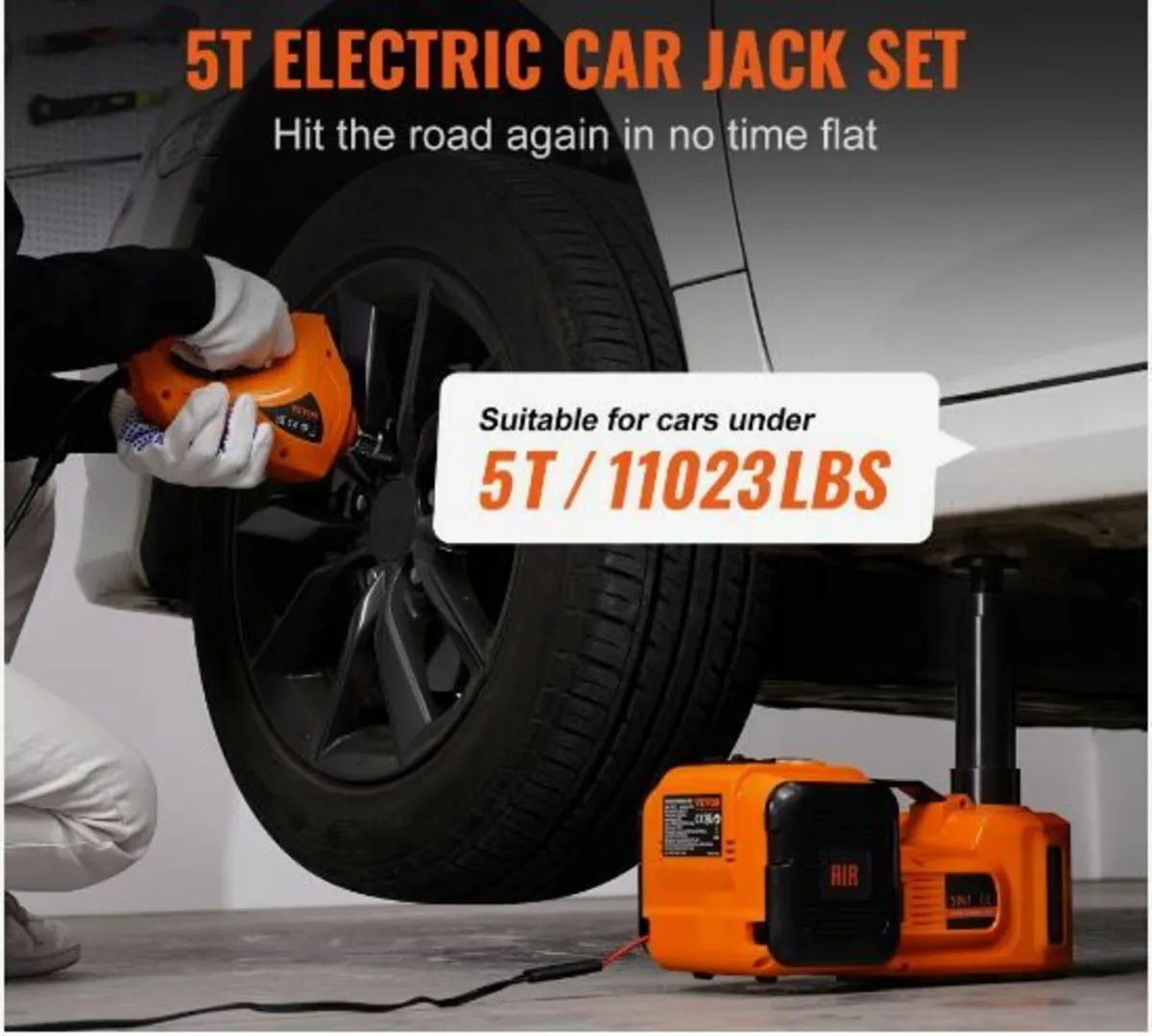 Electric Hydraulic Car Floor Jack 5 Ton - Image 3