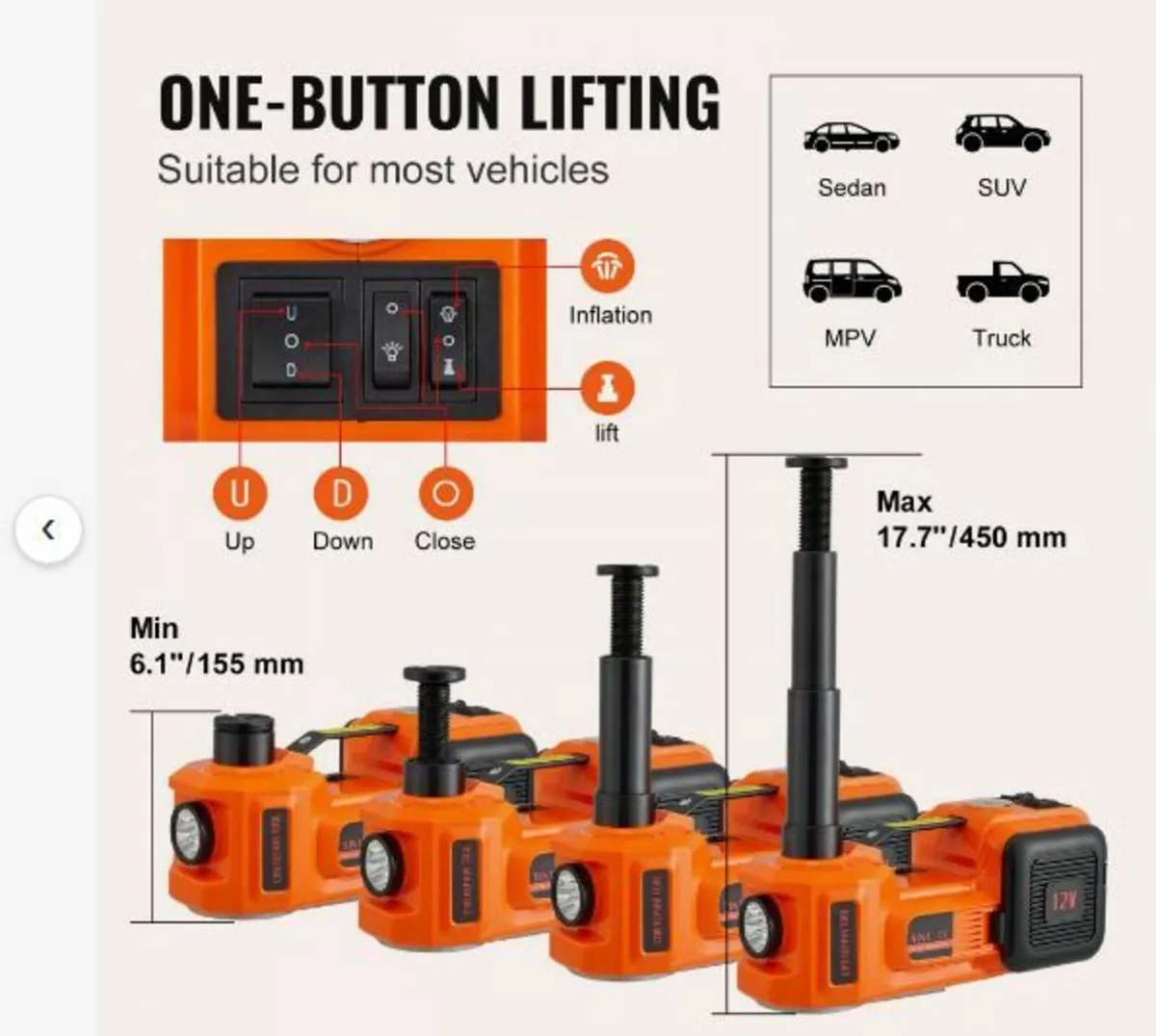 Electric Hydraulic Car Floor Jack 5 Ton - Image 4
