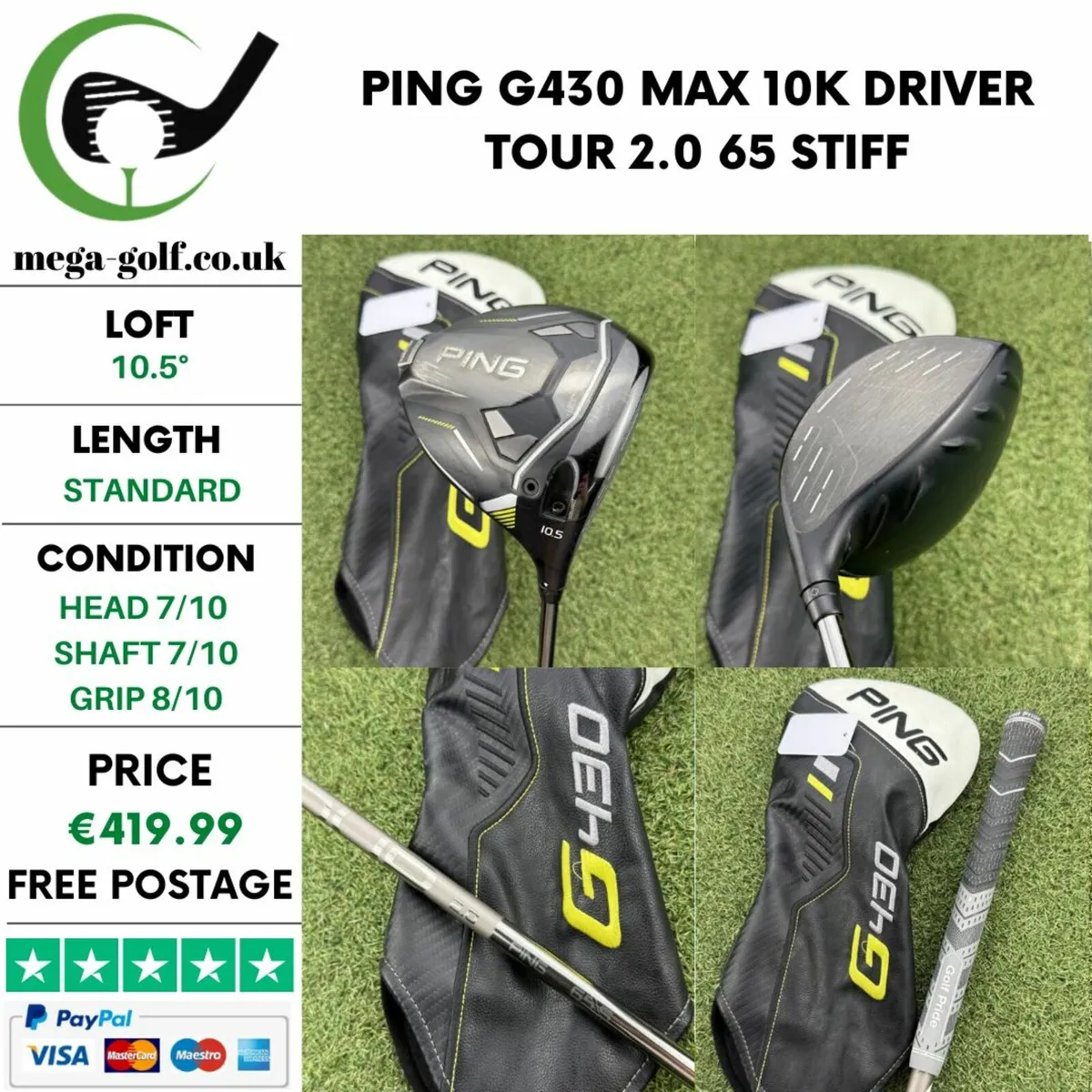PING G430 MAX 10K DRIVER / 10.5° / STIFF - Image 1
