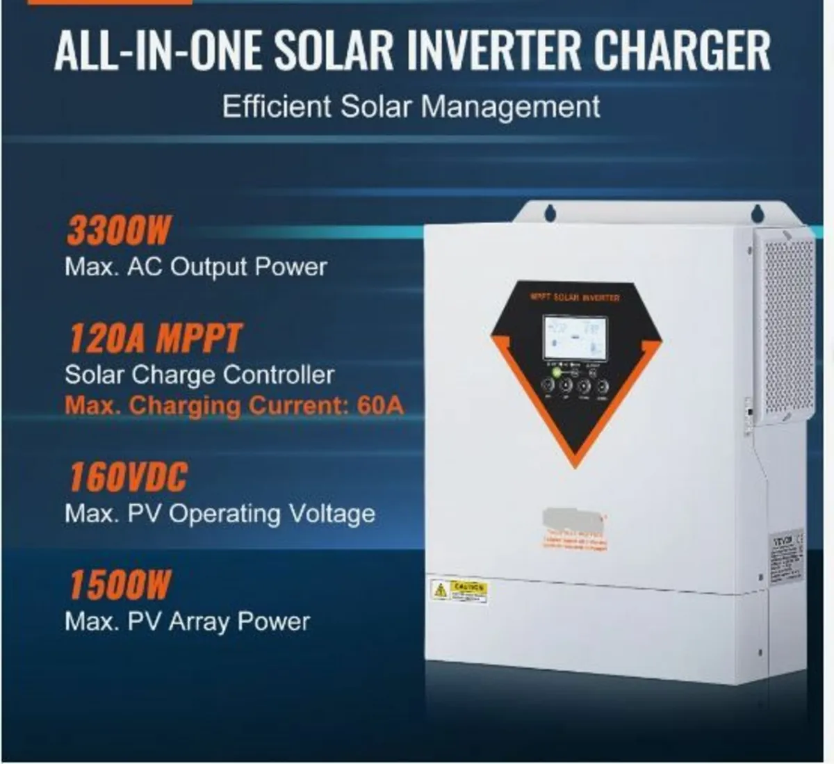 Hybrid Solar Inverter Charger 3500W 230V - Image 2