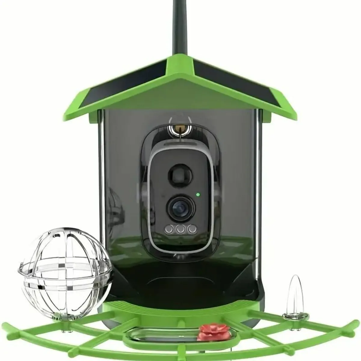 1 Set Green WiFi Bird Feeder with 1296P Camera - Image 2