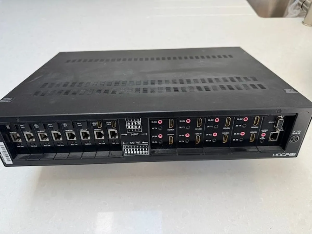 Technomate TM-88 4K HDBaseT PoE Matrix with HDCP 2.2 - Image 1