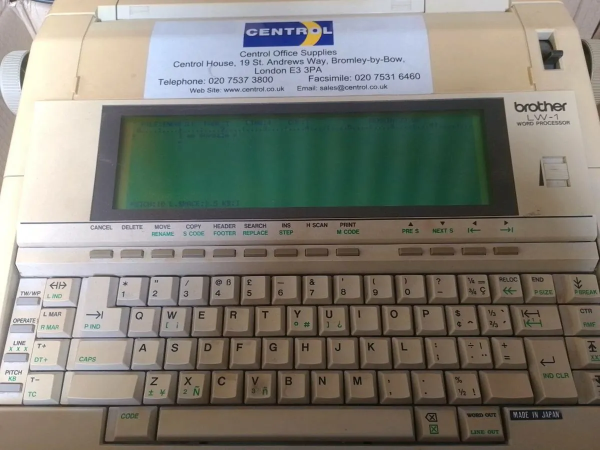 Brother LW-1 Word Processor - Image 1