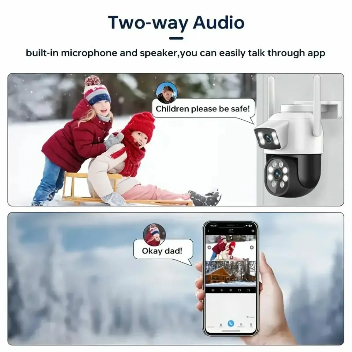 ZHXINSD Dual Lens WiFi Security Camera - Image 4