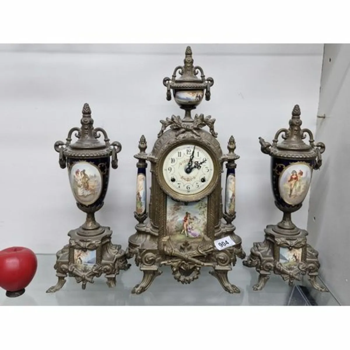 antiques, furniture, clock, victorian - Image 1