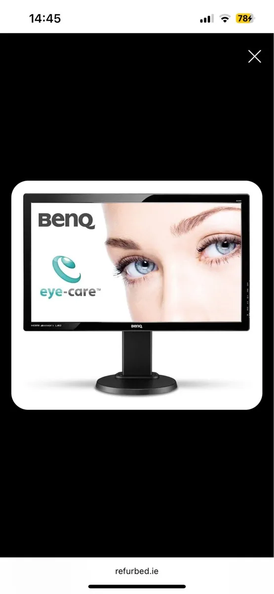 BenQ GL2450 24” LED monitor - Image 1