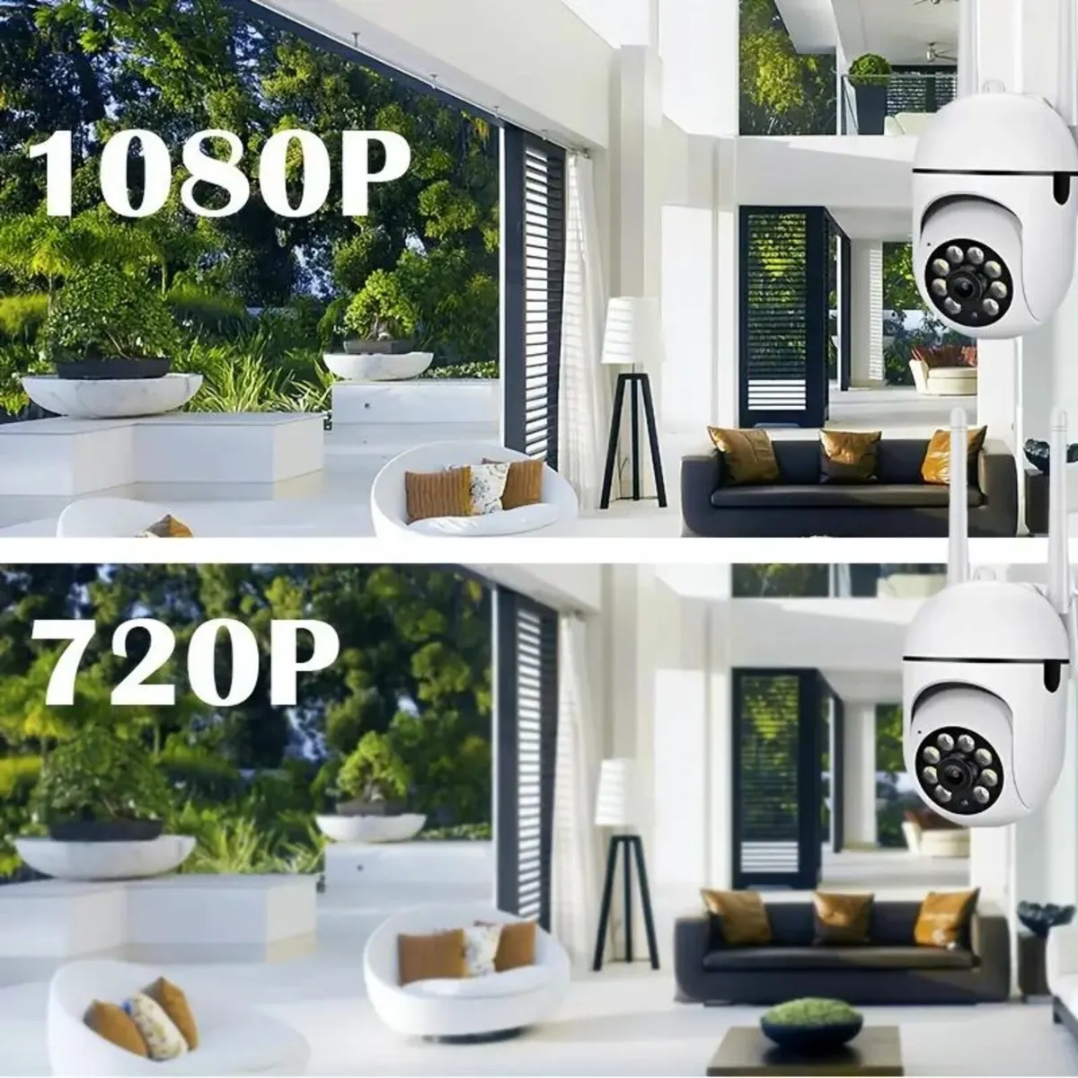 1pc YIIYRY White WiFi Smart Security Camera - Image 2