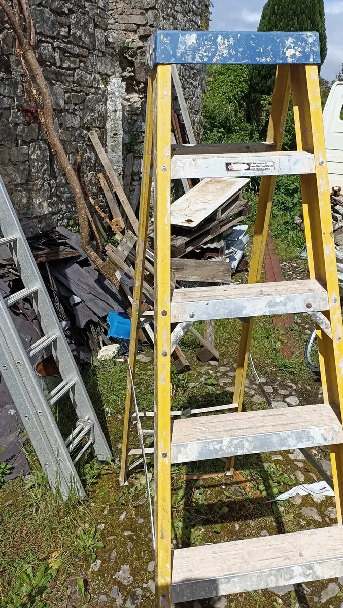 Fibre Glass Step Ladder - Image 3