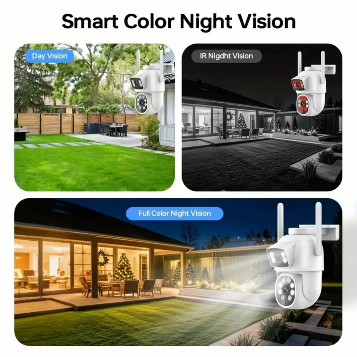ZHXINSD Outdoor Dual Lens WiFi Security Camera - Image 4