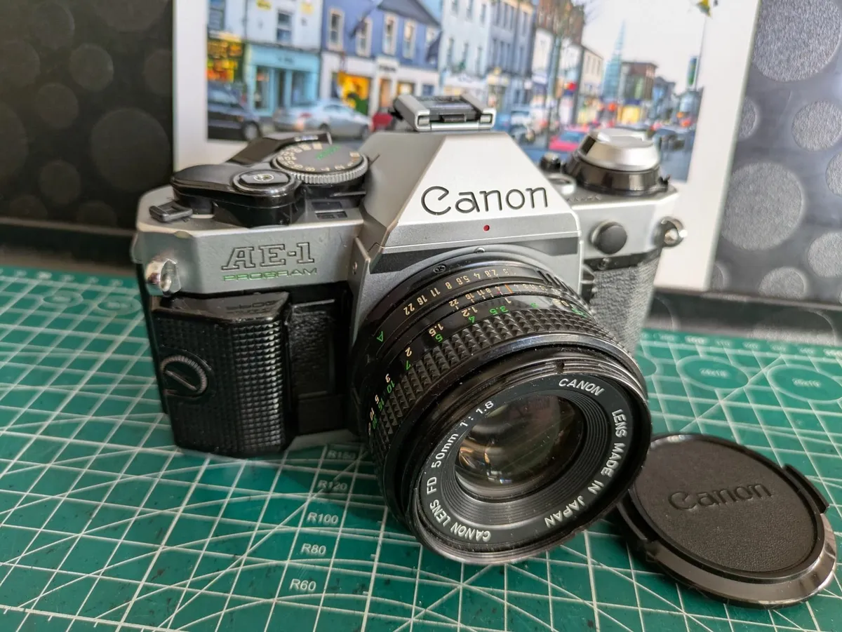 Canon AE-1 Program film SLR camera+ 50mm 1.7 - Image 1