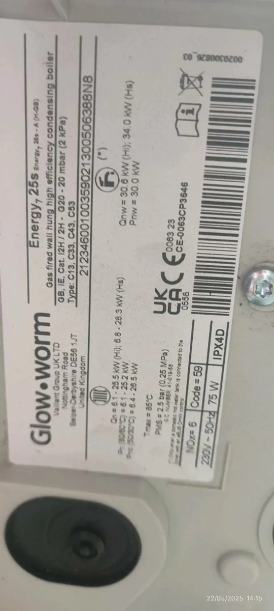 Glow worm gas boiler - Image 2