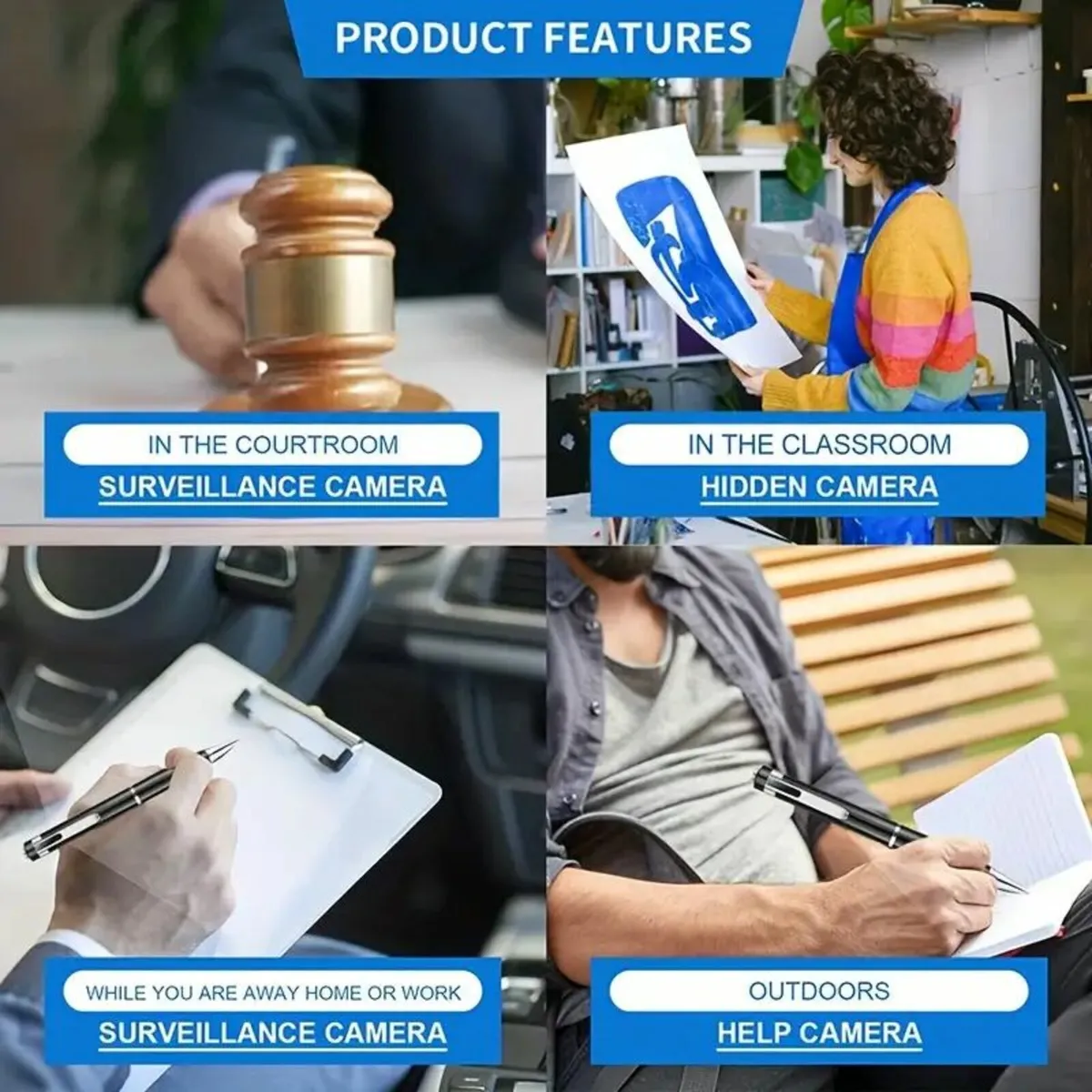 1080P Nanny Camera with 32GB SD Card - Image 4