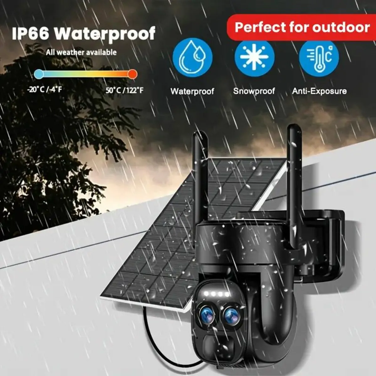 Security Camera With Solar Panel - Image 4