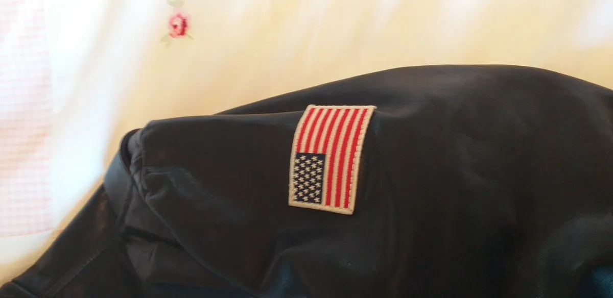 Black Leather Biker Jacket by Tommy Hilfiger - Image 3