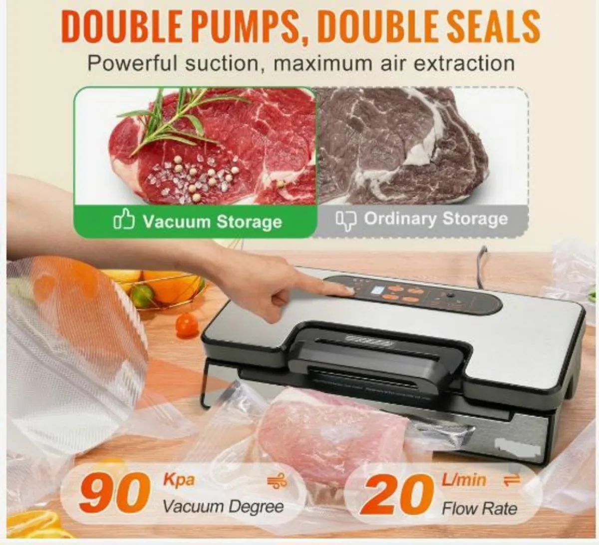 Vacuum Sealer Machine Food Preservation - Image 2