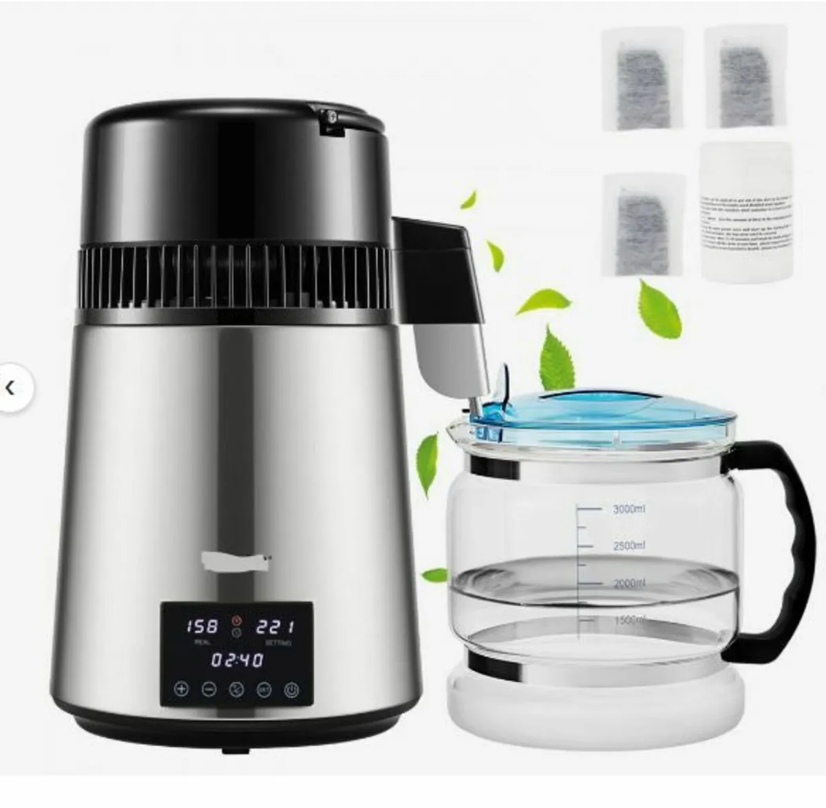 4L Water Distiller 1.5L/H Distilled Water - Image 1