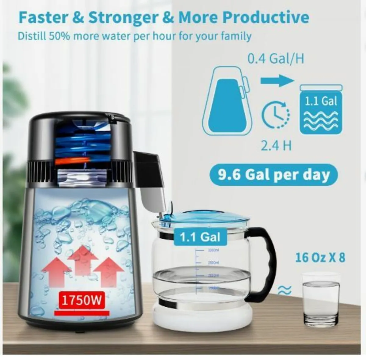 4L Water Distiller 1.5L/H Distilled Water - Image 4