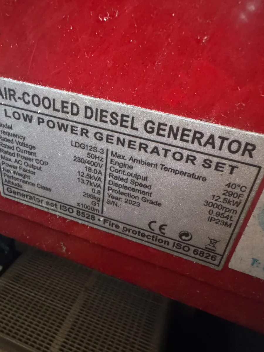 Pacini Diesel Generator 13.8 kVA Only 497 Hours - Image 4