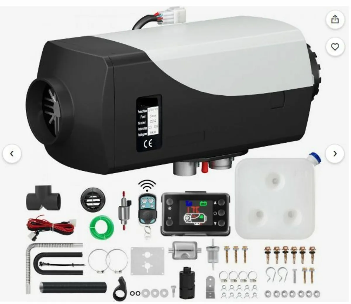 8KW Diesel Air Heater Parking Heater, 12V Diesel - Image 1