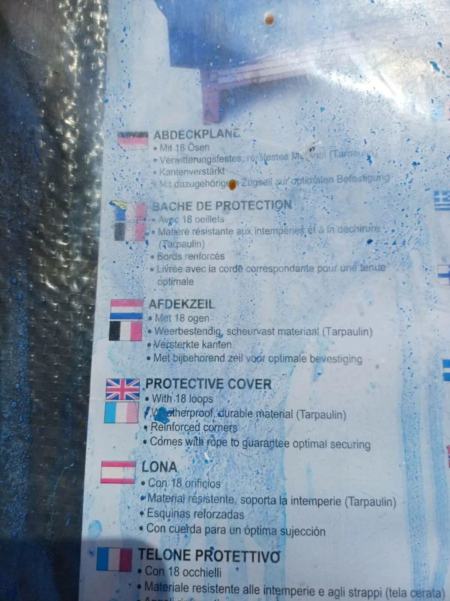 Multi use Tarpaulin cover and Patio heater cover - Image 2