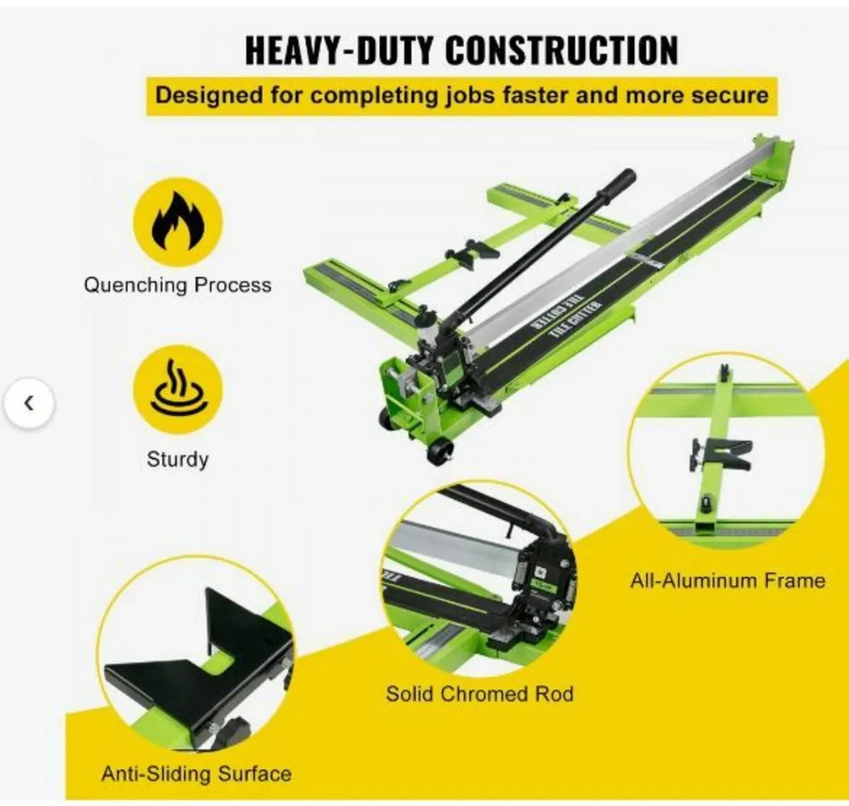 Tile Cutter 47-Inch Manual Tile Cutter 1.4-Inch - Image 2