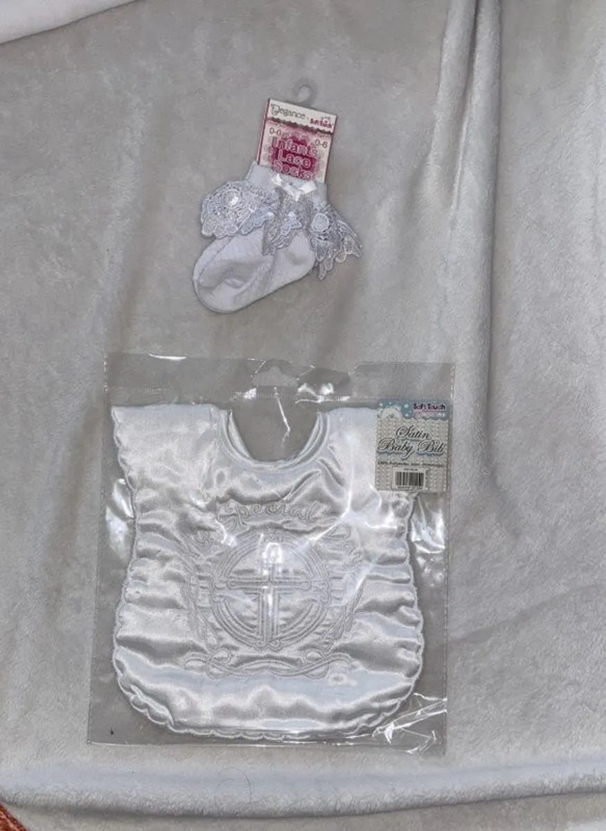 Christening Gown and Accessories (Brand New) - Image 3