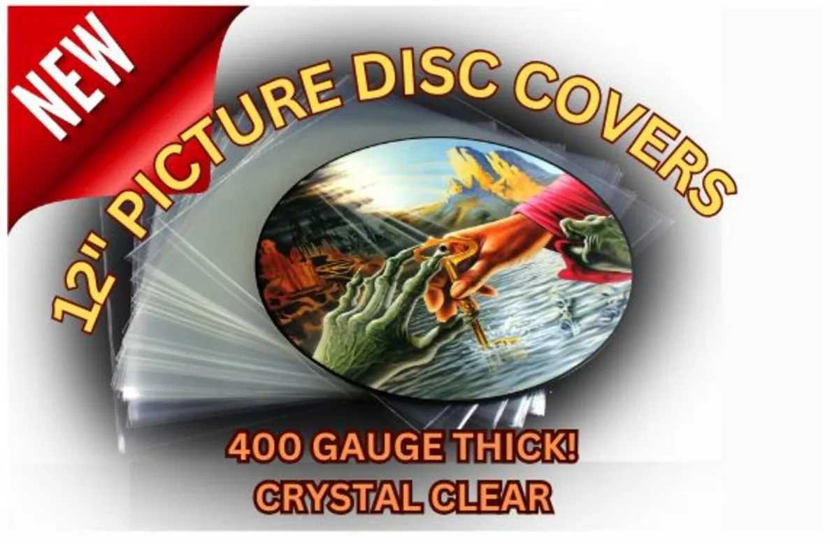 12" Picture Disc LP Vinyl Record Covers Clear SAFE - Image 1