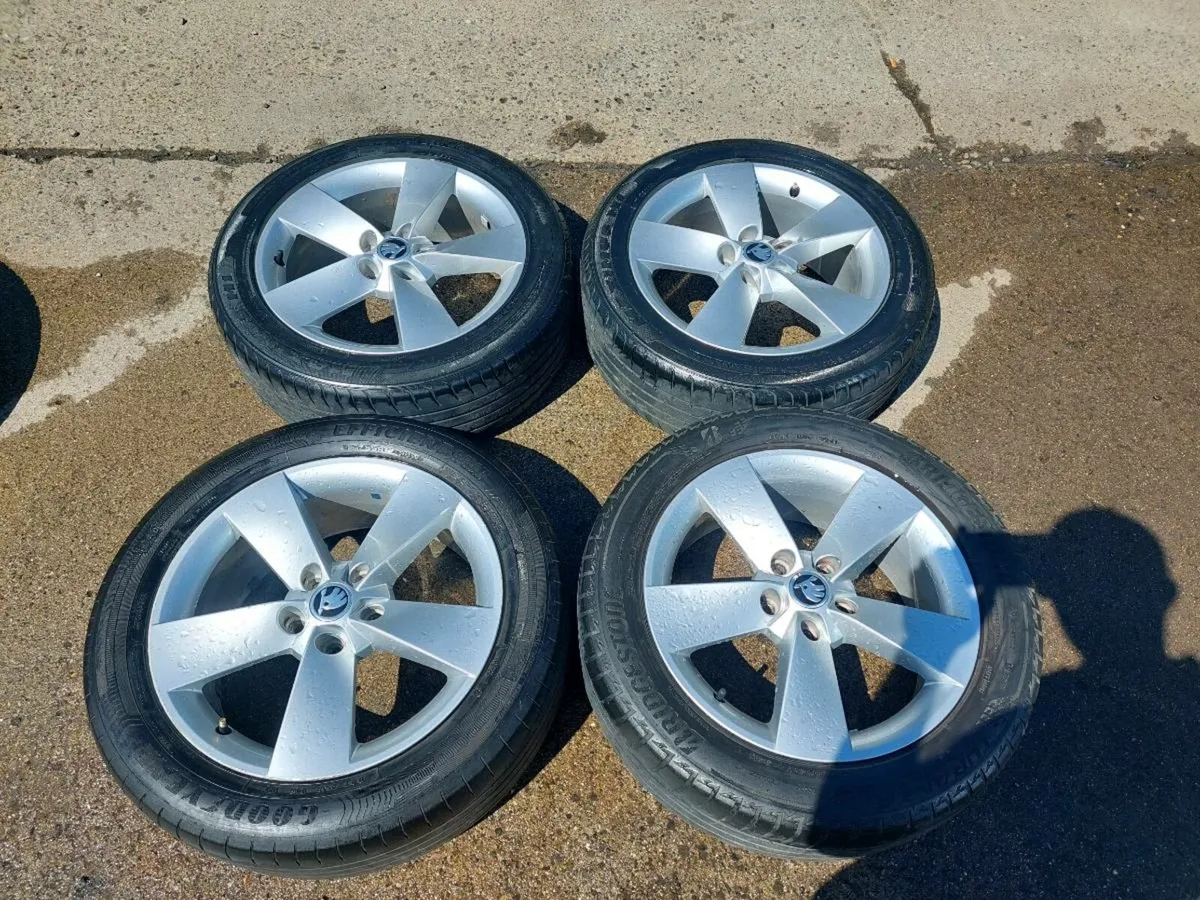 SKODA, SEAT VW  17" ALLOY WHEELS AND TYRES - Image 2