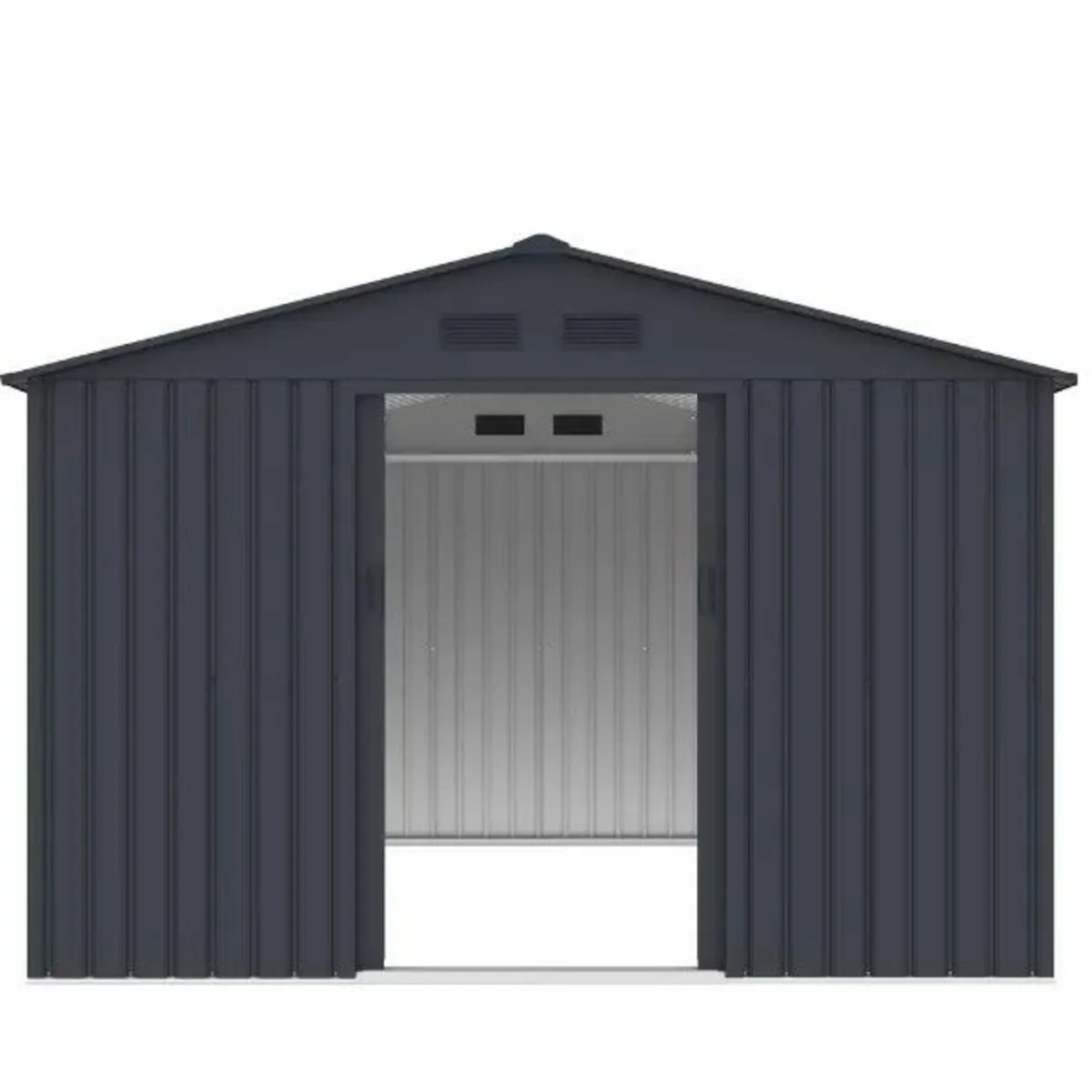 10″7′ x 9″1′ Metal Garden Shed – Heavy-Duty - Image 3