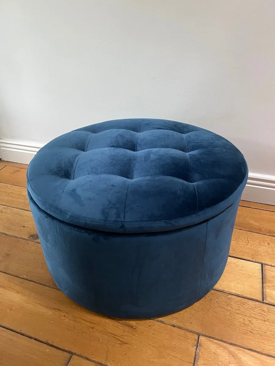 Blue ottoman - Image 2