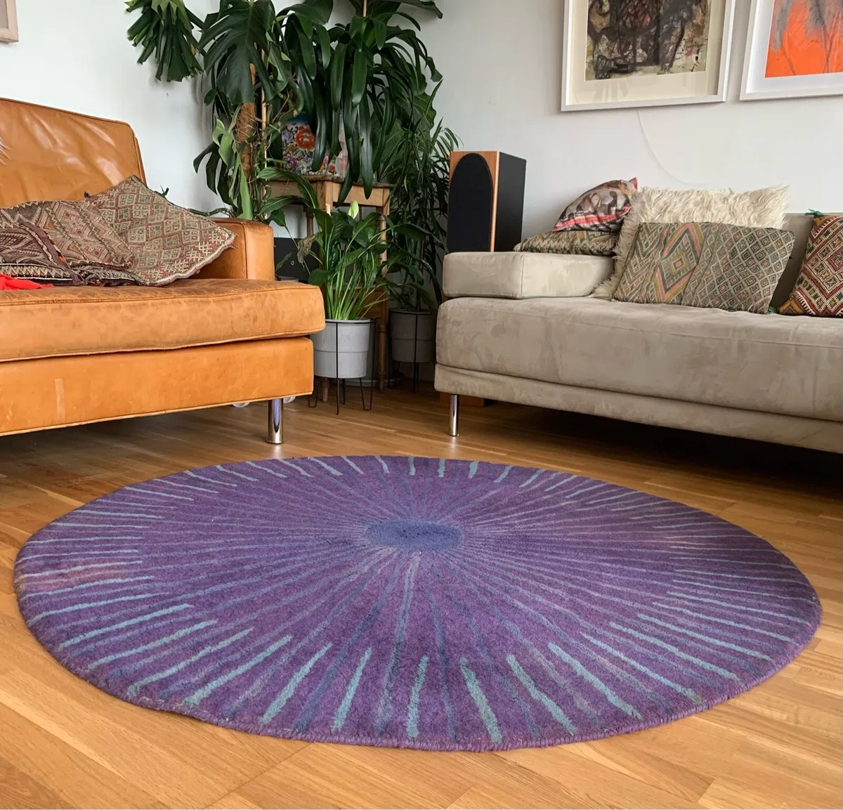 Verner Panton circular rug for Habitat - Image 1