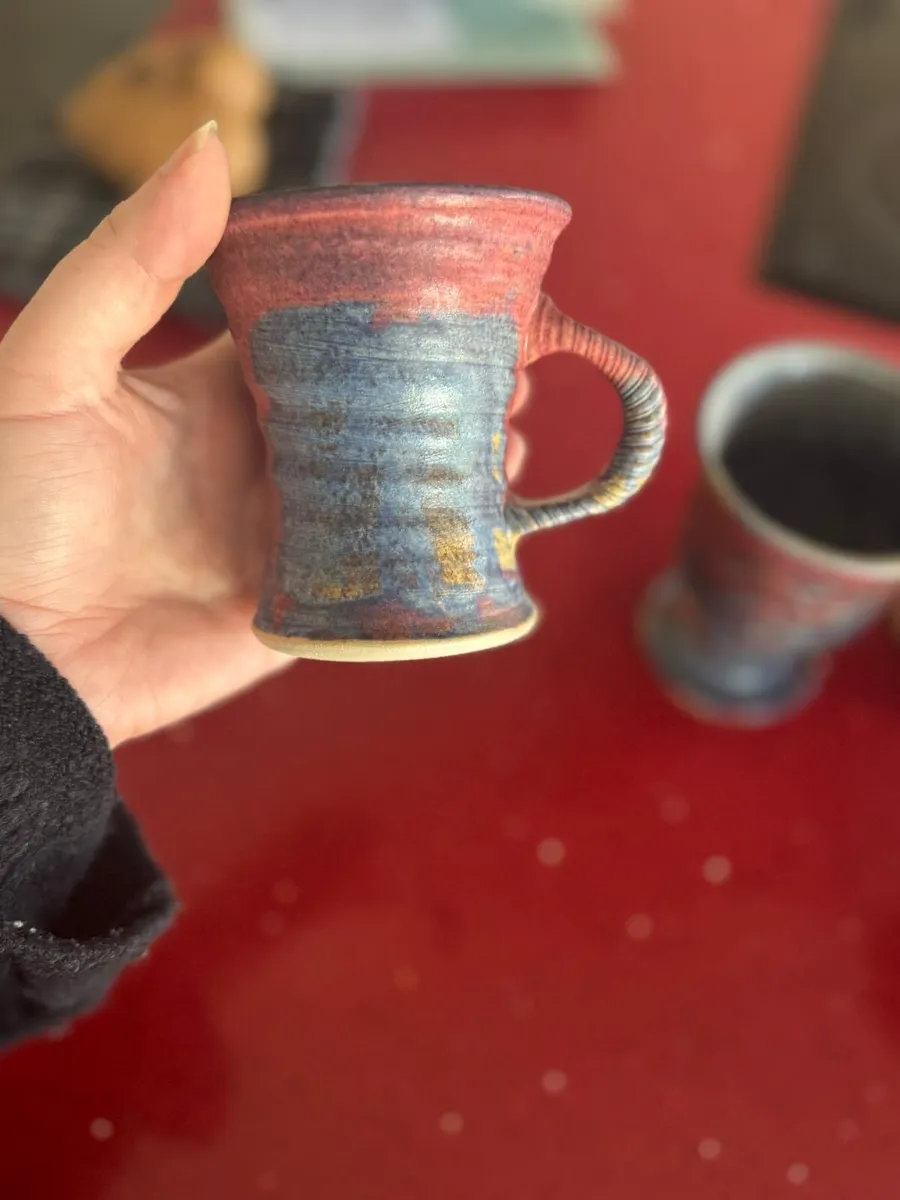 Wine carafe and Goblets Michael Kennedy Pottery - Image 1