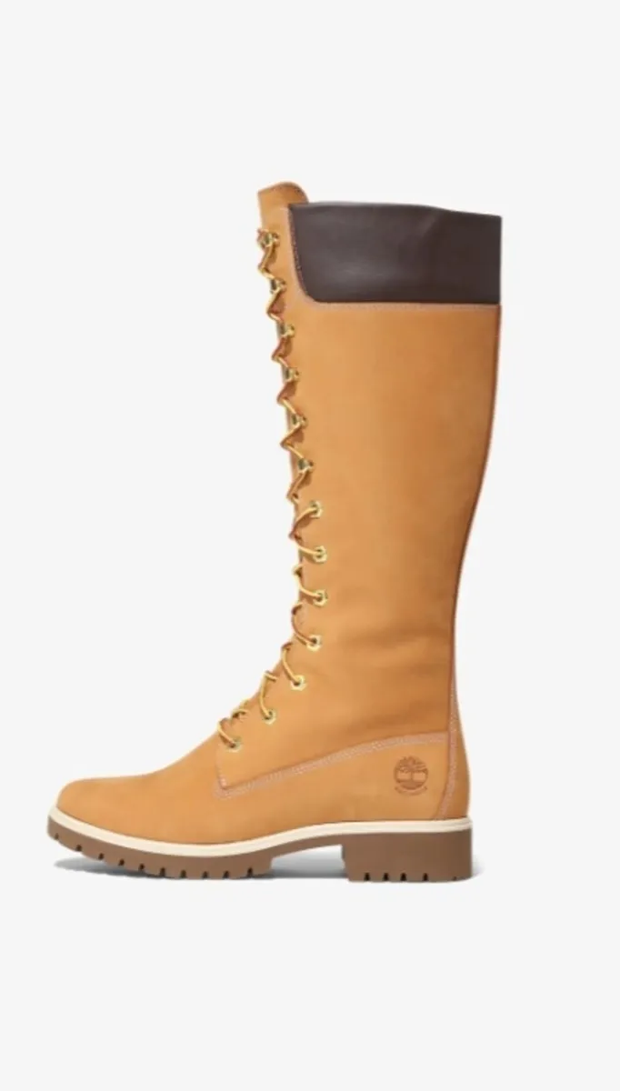 Timberland Tan Lace Up Boots - Image 2