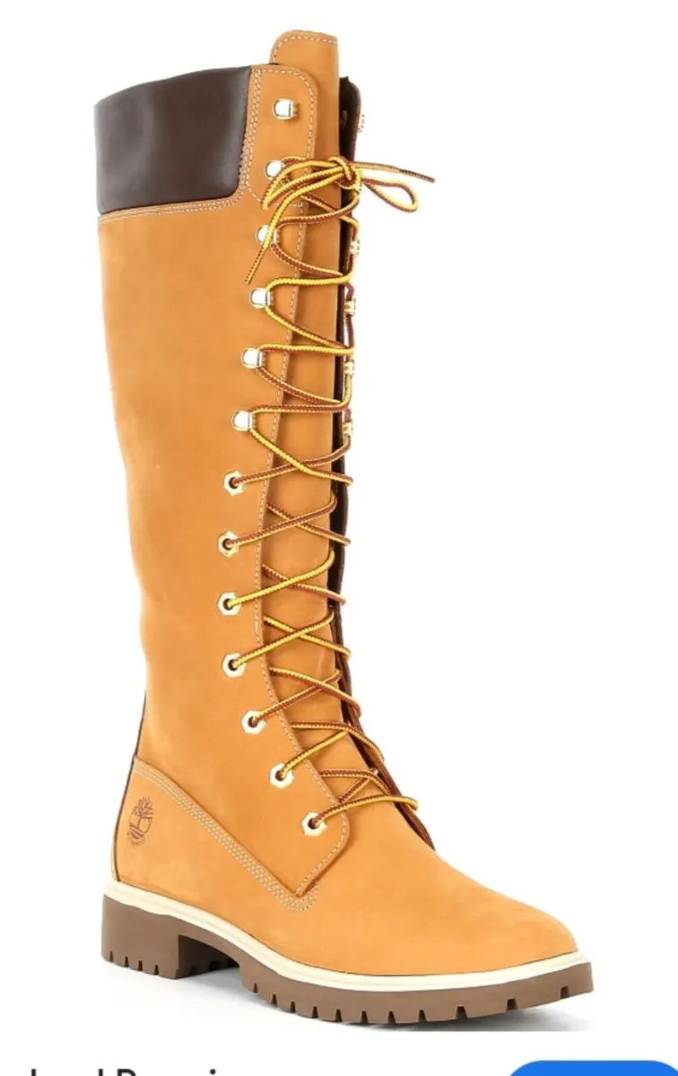 Timberland Tan Lace Up Boots - Image 3