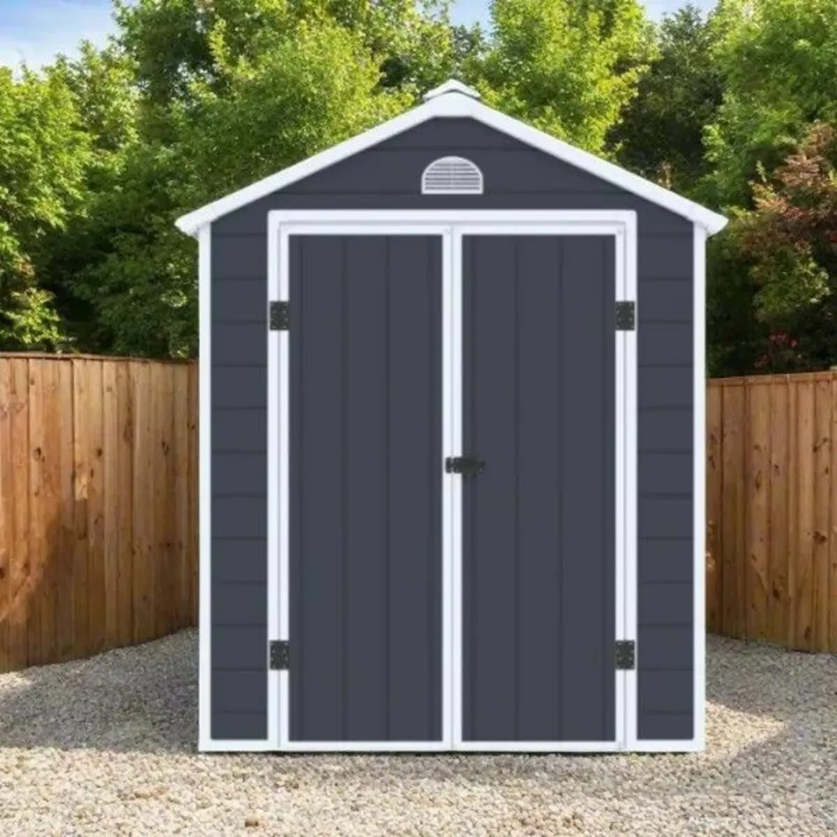 6″3′ x 6″4′ Plastic Garden Shed - Image 1