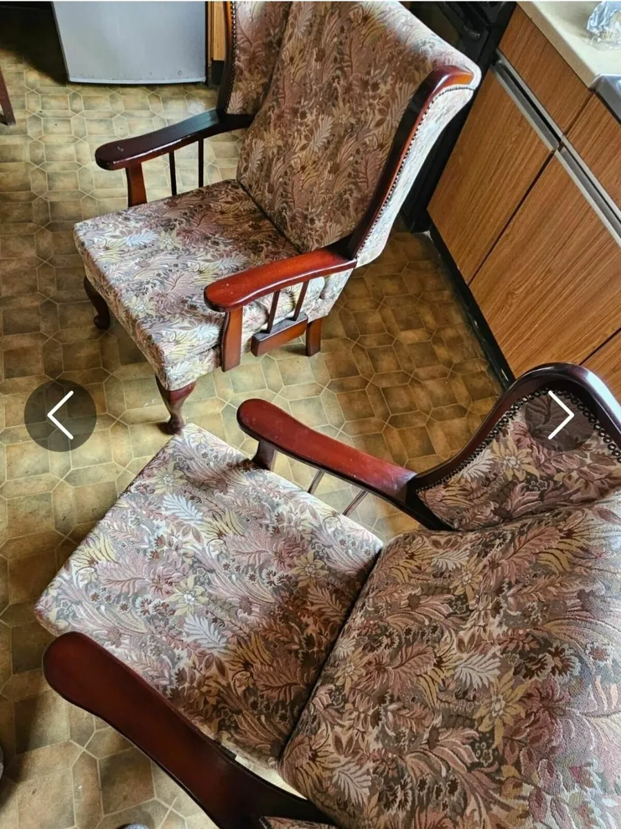 2 wingback Arm chairs